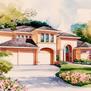 Two story House Plan C7162