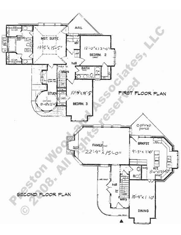 Victorian Style House Plan 82-2003