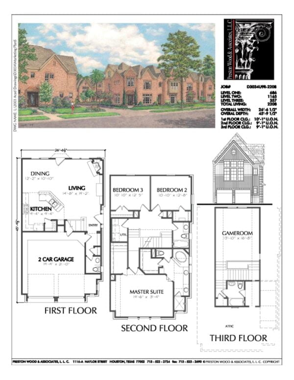 Townhouse Plan D3034 u9R