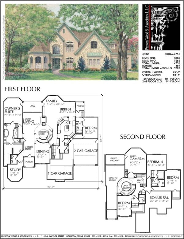 Two Story Home Plan D2026