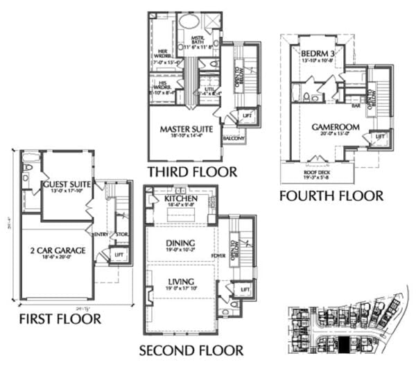 Townhouse Plan D9095 F LOT-3