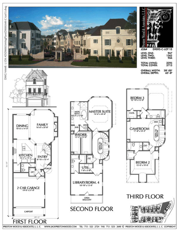 Townhouse Plan D9095 C LOT-15