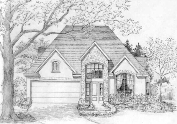 One Story Home Plan C5356