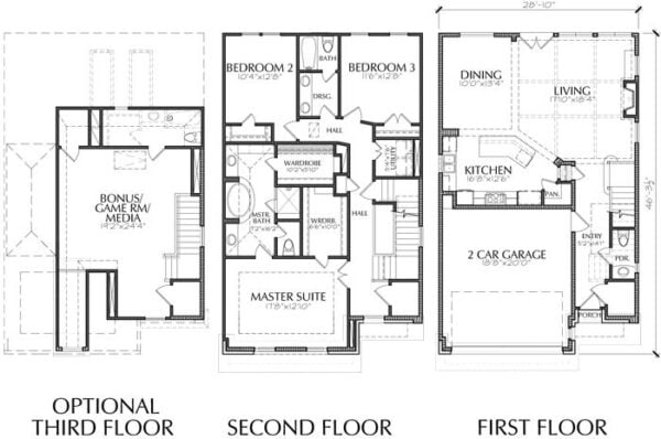 Townhouse Plan E1155 A2.3L