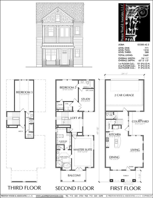 Townhouse Plan E2300 A2.2