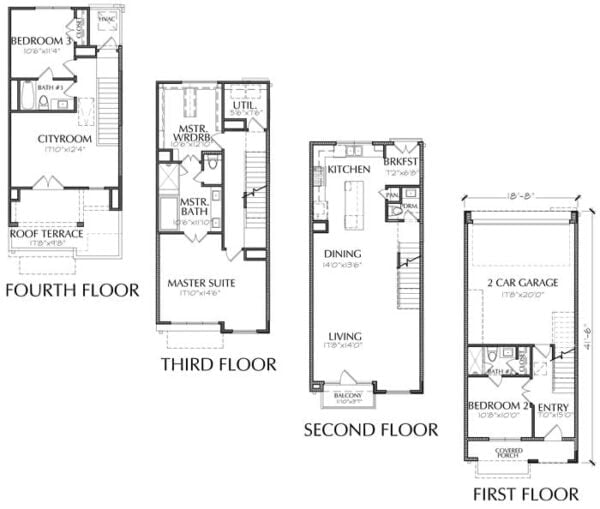 Townhouse Plan E2237 B2.1