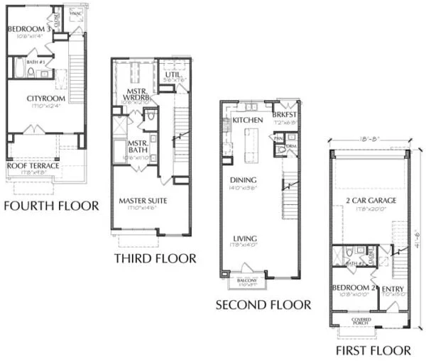 Townhouse Plan E2237 B2.1