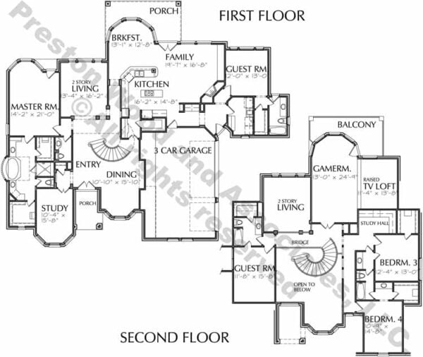 Two Story Home Plan D2097