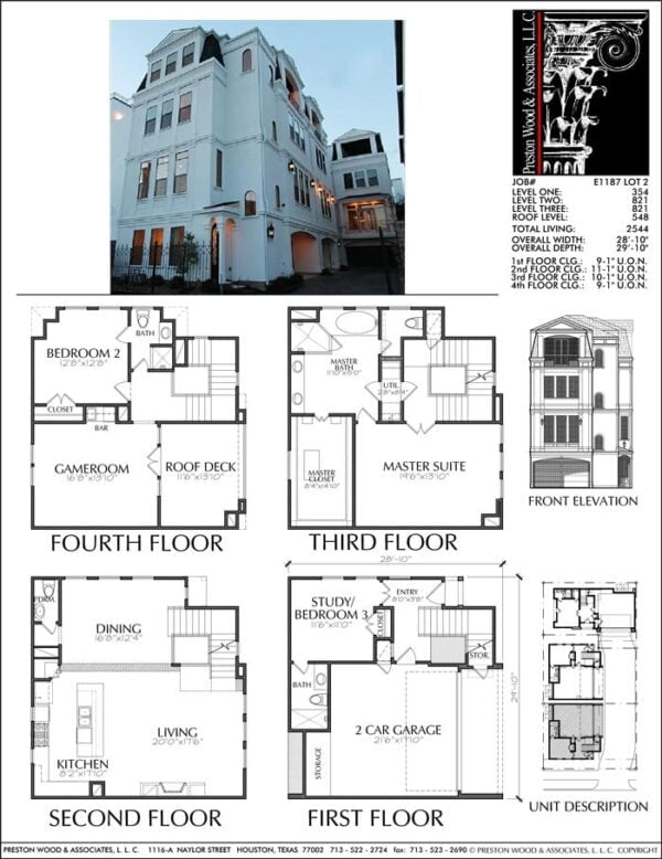 Townhouse Plan E1187 Lot 2