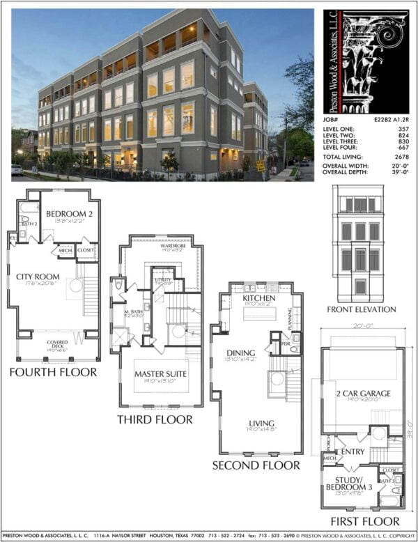 Townhouse Plan E2282 A1.2