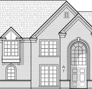 Two Story House Plan C8281