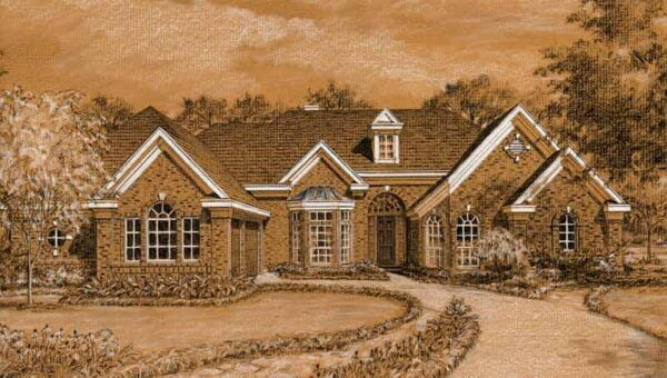 1 1/2 Story Home Plan C3132