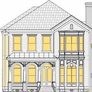 Two Story House Plan D5215