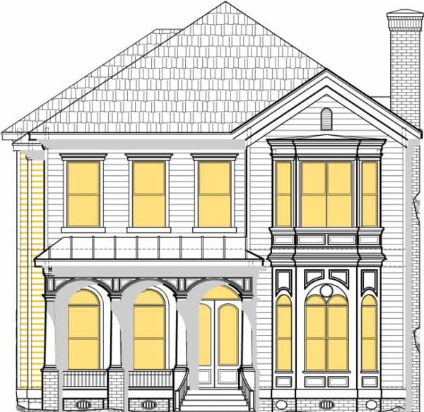 Two Story House Plan D5215