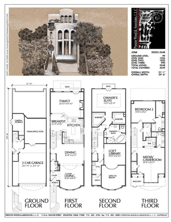 Townhouse Plan D0225