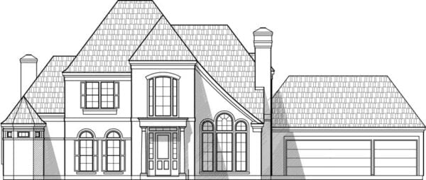 Two Story House Plan C6128