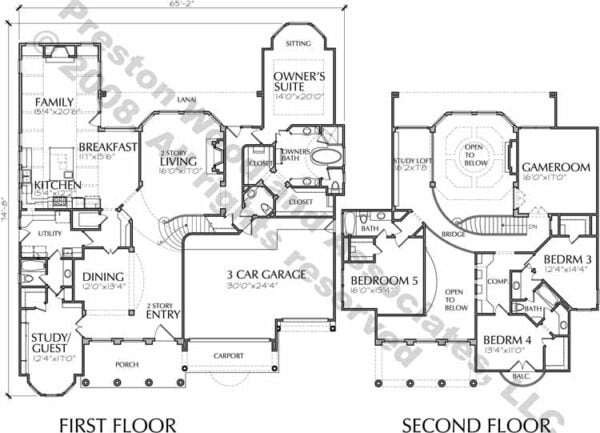 Two Story House Plan D0309