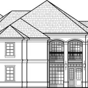Two Story House Plan C9116