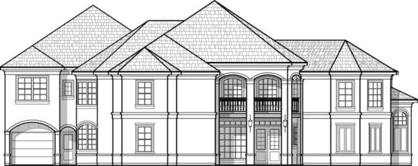 Two Story House Plan C9116