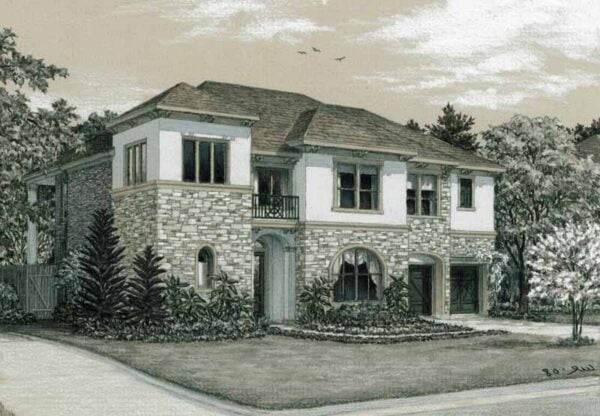 Patio Home Plan aD6163 Af