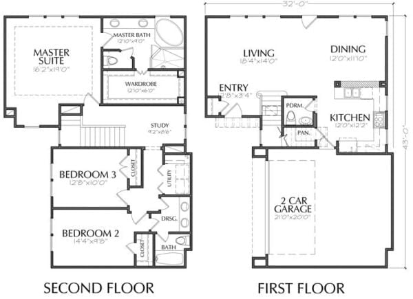 Two Story House Plan E0230 U2