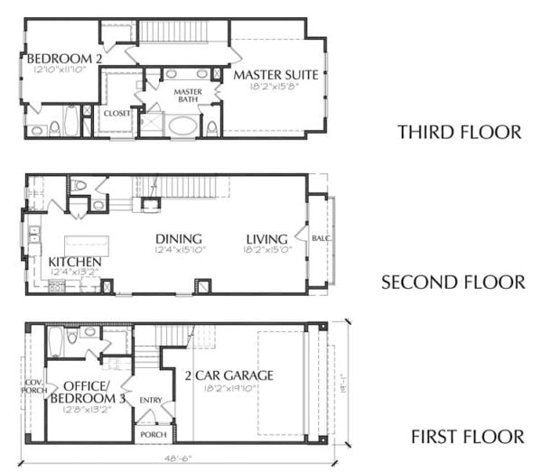 Townhouse Plan E2135 A1.1