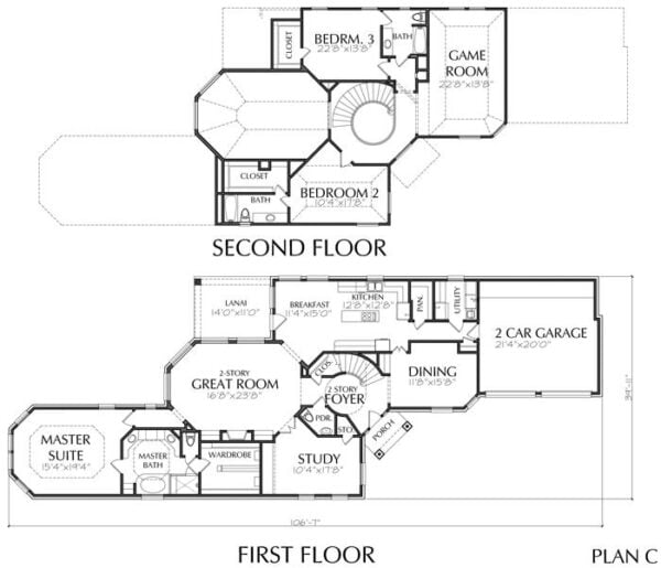 Patio Home Plan aD6163 C