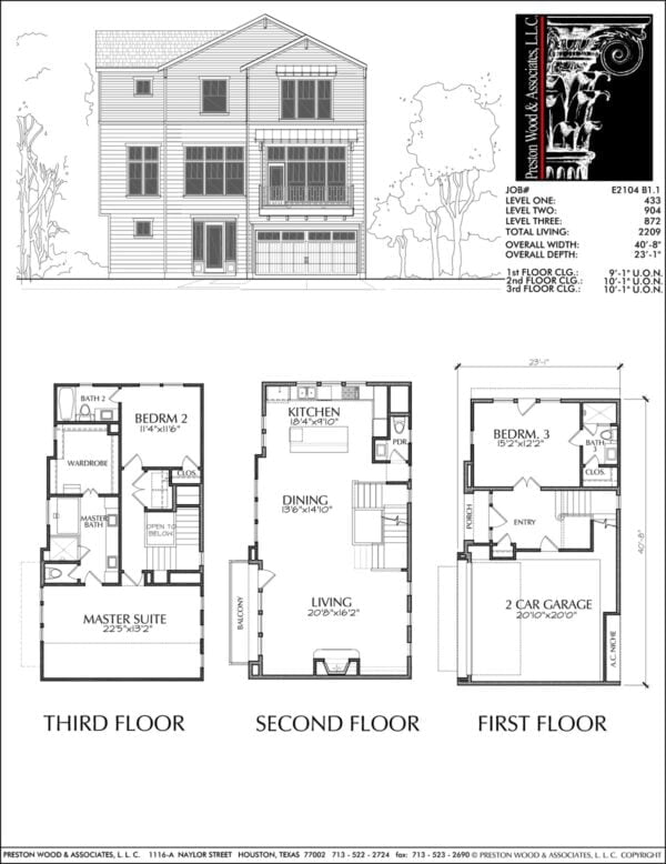 Townhouse Plan E2104 B1.1