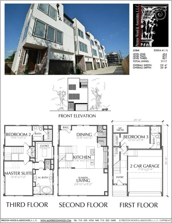 Townhouse Plan E5054 A1.1