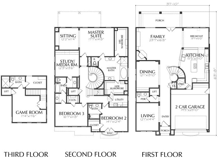 2 story mansion blueprints