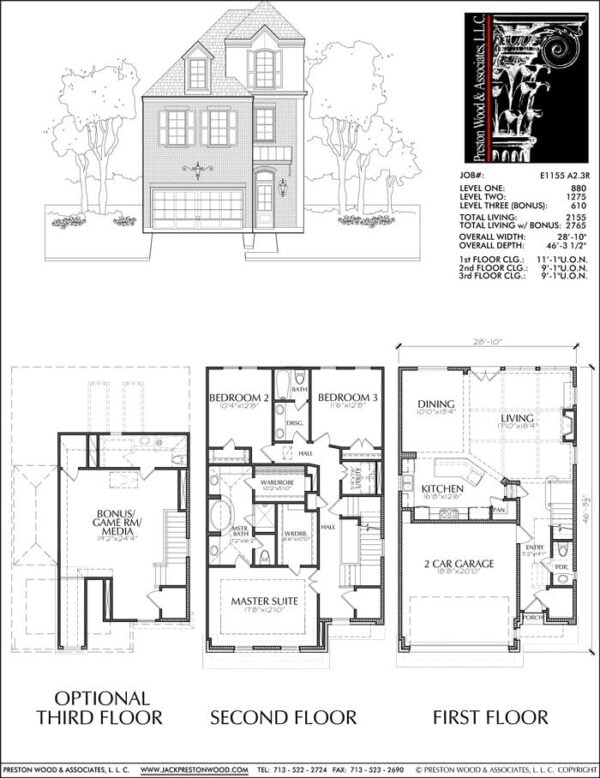 Townhouse Plan E1155 A2.3L