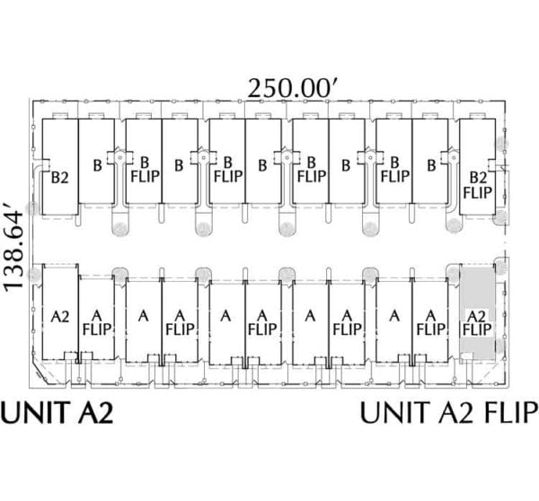 Townhouse Plan aD5153 A2 Flip