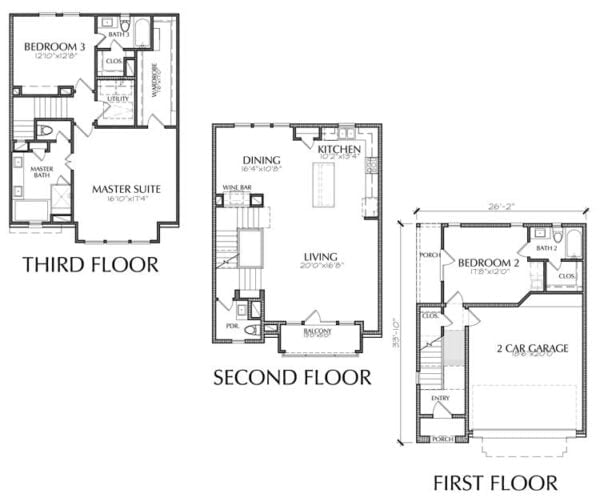 Townhouse Plan E1208 A2.2