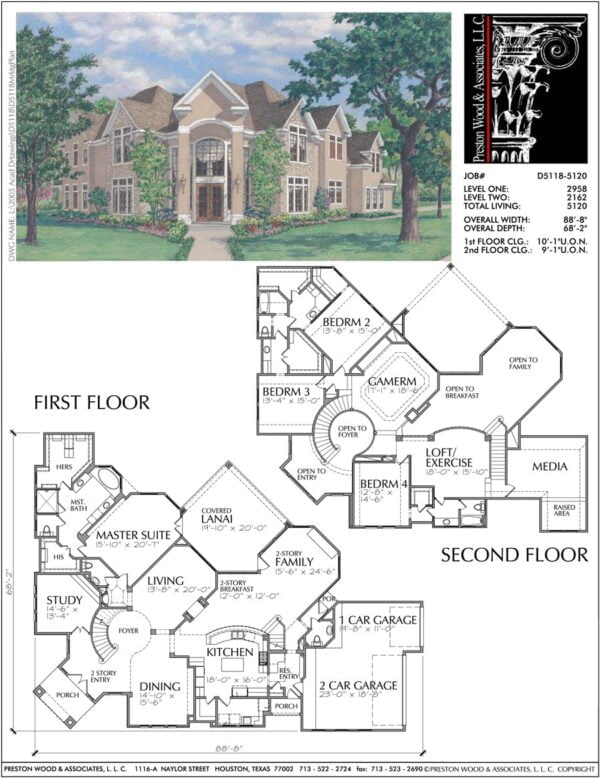 Two Story Home Plan D5118