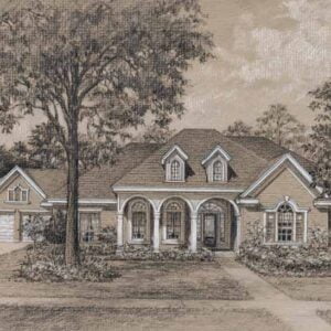 Traditional Style House Plan C4086