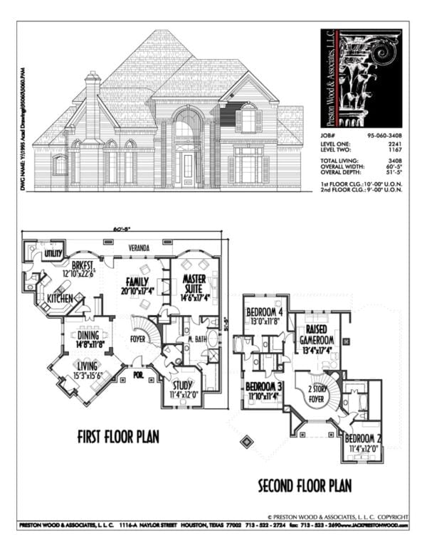 Two Story House Plan C5060