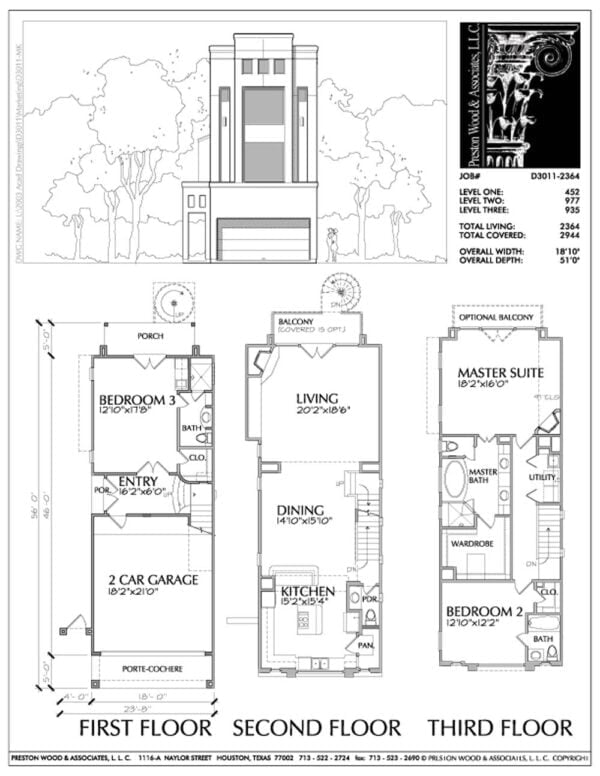 Townhouse Plan D3011