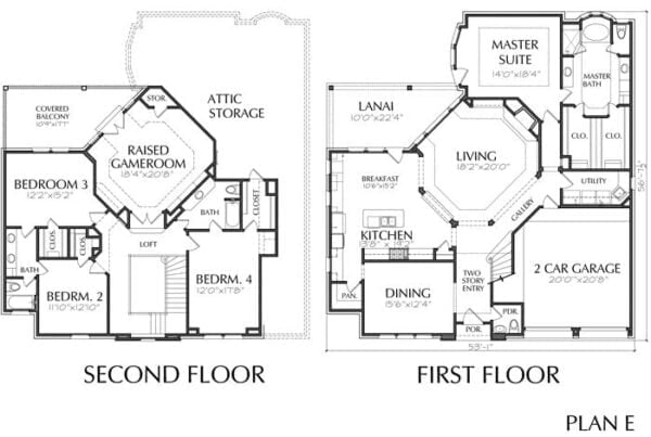 Patio Home Plan aD6163 E