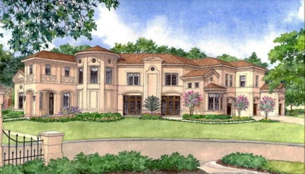 Two Story House Plan D7189