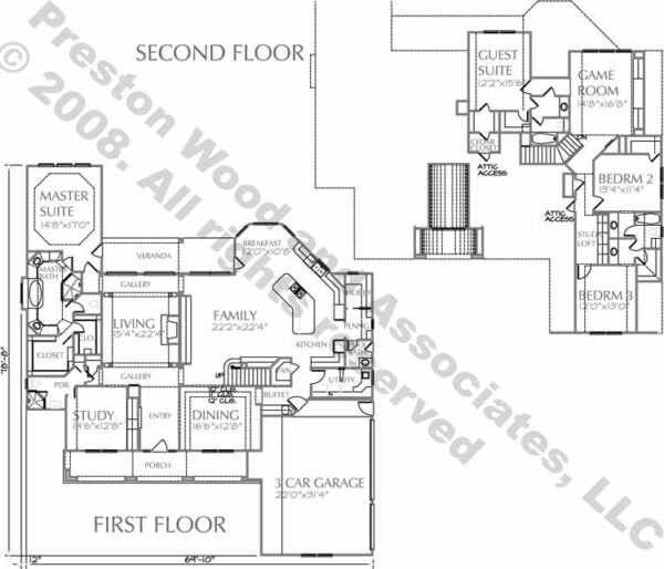 Two Story House Plan D0095