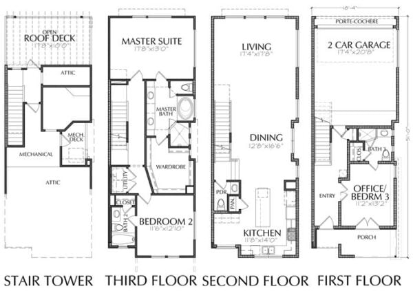 Townhouse Plan E1102 C2.1