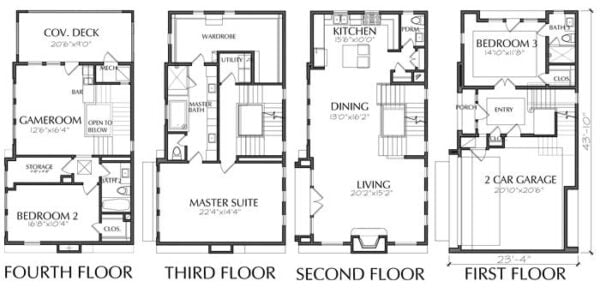 Townhouse Plan E3064 B1.1