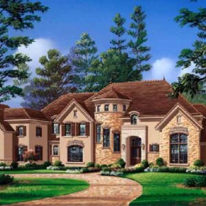 Two Story House Plan D5177