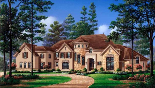 Two Story House Plan D5177