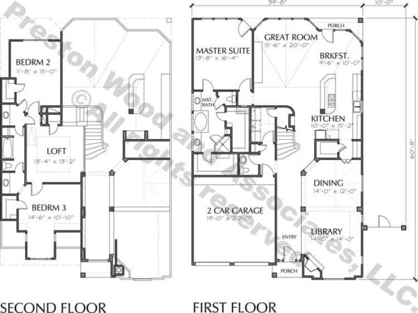 Patio House Plan C5287C