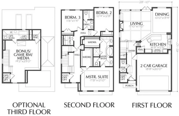 Townhouse Plan E0108 A1.1