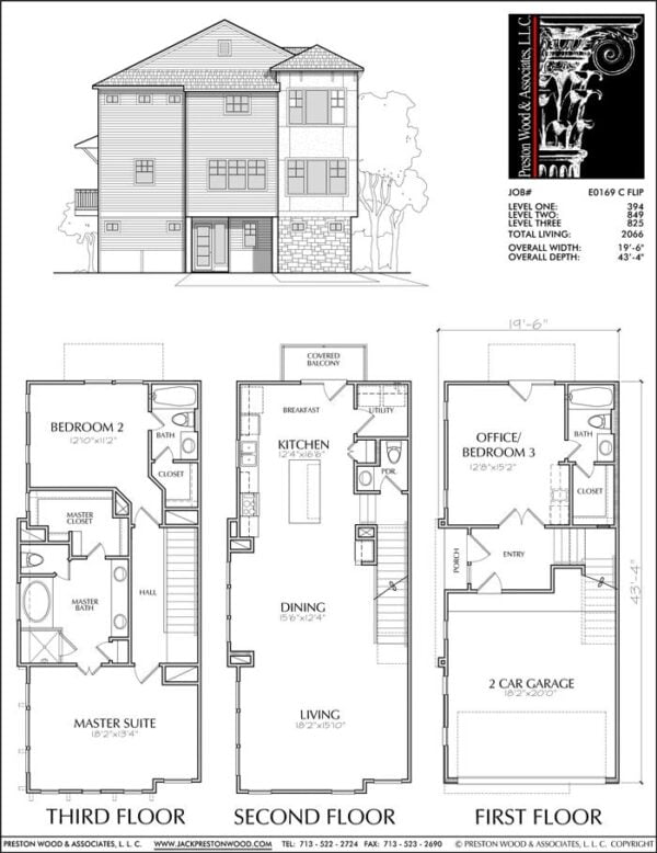 Townhouse Plan E0169 C