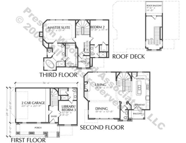 Duplex Townhouse Plan D5130 E11 & E12