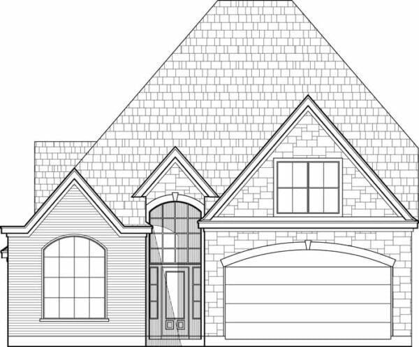 Patio House Plan C6140
