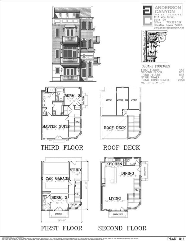 Townhouse Plan E4105-011